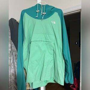 The North Face Teal and Mint Hooded Jacket